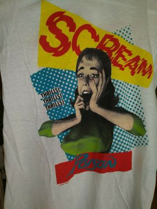 Poison 1989 Scream - Open Up & Say Ahh Vintage Licensed Concert Tour Shirt Med