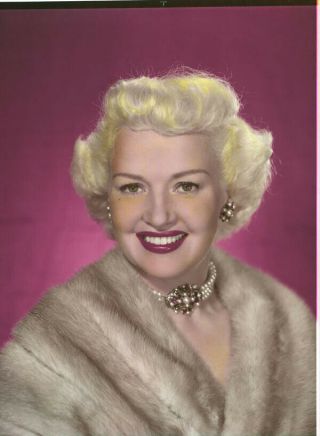 Betty Grable Glamour Portrait Vintage Color 8x10 Transparency