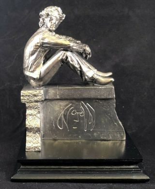 Rare John Lennon Silver - Plated Pewter Statue Figurine,  Gartlan,  176/1,  000,
