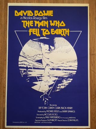 The Man Who Fell To Earth 1976 British Uk Film Poster David Bowie
