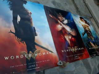 X3 Wonder Woman 4x6 Bus Shelter Posters 2017