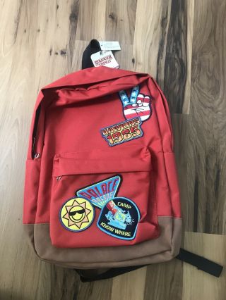 Stranger Things Backpack Hawkins 1985 Palace Arcade Camp Know Where Red Nwt