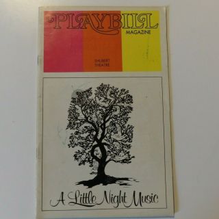 A Little Night Music - Opening Night Shubert Theatre February 25,  1973