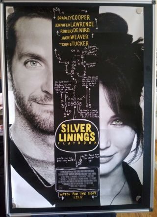Silver Linings Playbook Jennifer Lawrence D/s 27x40 Movie Poster 2012
