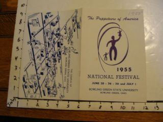 Vintage Puppeteers Of America Festival Program: 1955 Bowling Green State Univ.
