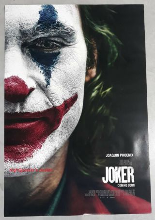 Joker Movie Ds Poster Double Sided Joaquin Phoenix Zazie Beetz 2019