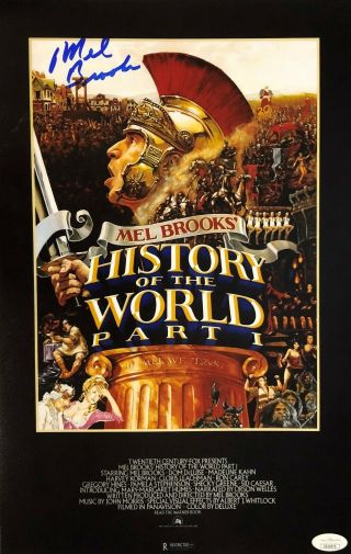 Mel Brooks Signed History of the World Photo Newly Custom Framed JSA 5