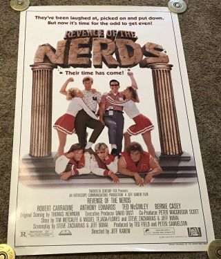 1984 Revenge Of The Nerds Movie Poster,  Rolled,  27x41