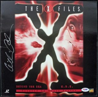 Gillian Anderson The X - Files Authentic Signed Laserdisc Cover Psa/dna J00716