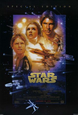 Star Wars Special Edition 1997 Ds 2 Sided 27x40 " Us Movie Poster