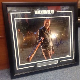 Jeffrey Dean Morgan Autographed Signed The Walking Dead Negan 16x20 Photo Jsa