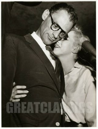 Marilyn Monroe Arthur Miller Engaged June 1956 Vintage Photograph