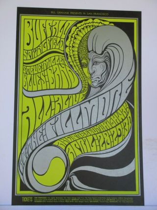 Bg61 - Op1 Buffalo Springfield Steve Miller Concert Poster Bill Graham