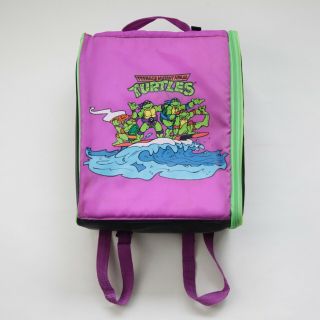90s Vintage Tmnt Teenage Mutant Ninja Turtles Wiz Backpack/book Bag/school Bag