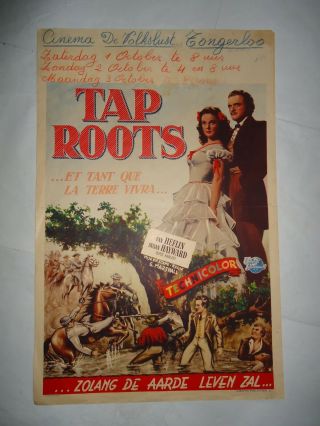 Western/ Tap Roots/van Heflin,  Susan Hayward/uu9n/ Belgian Poster