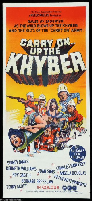 Carry On Up The Khyber 1968 Sid James Daybill Movie Poster