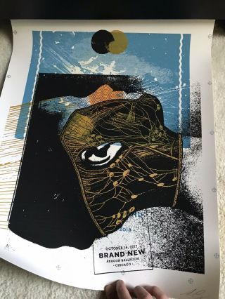 Jesse Lacey Tour Poster Aesthetic Apparatus Chicago 2017 Rare