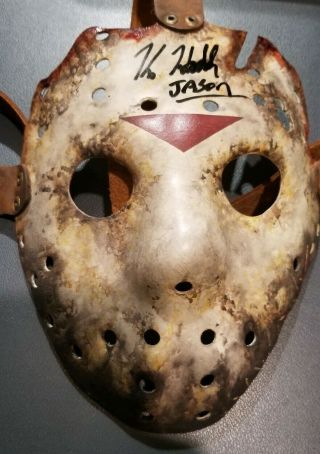 Kane Hodder Autographed Jason Mask Friday The 13th Jason Goes To Hell