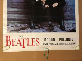 The Beatles London Palladium Vintage poster Pin - up 1964 Royal Command 2