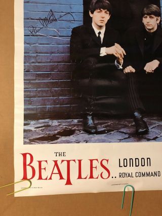 The Beatles London Palladium Vintage poster Pin - up 1964 Royal Command 6