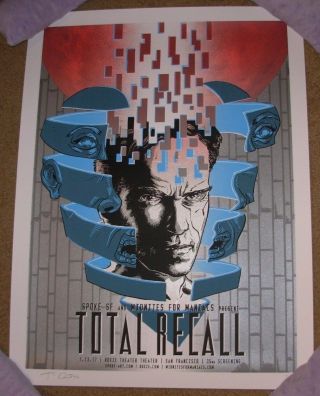 Total Recall Poster Print Spoke San Francisco Tim Doyle Unreal Estate