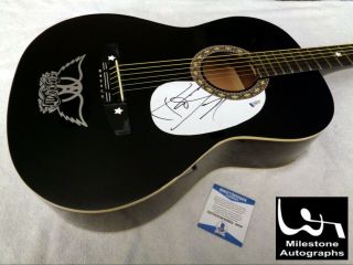 Steven Tyler (aerosmith) Autographed Signed Guitar W/ Beckett (bas)