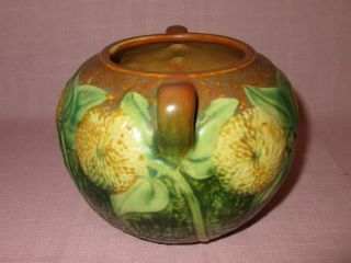Roseville Pottery Arts & Crafts Sunflower Handled Vase 213 - 4 1930 4 1/4 
