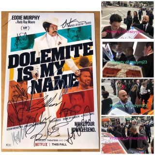 10 Signed Dolemite Is My Name Eddie Murphy Kodi Smit - Mcphee Autograph Auto Proof