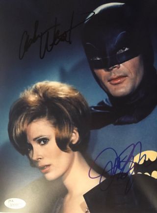 Adam West & Jill St John Signed Batman 8x10 Photo Autograph Jsa