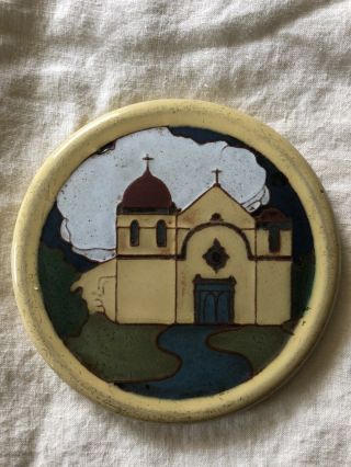 LA California Vintage Mission Arts Crafts Tile Pottery California Faience Tile 12