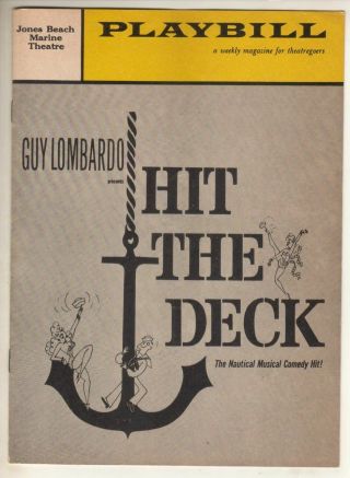 " Hit The Deck " Playbill 1960 Jones Beach Jane Kean,  Betty Ann Grove,  Gene Nelson