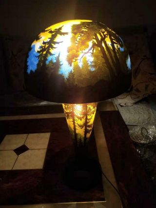 Big Emile Galle Lamp