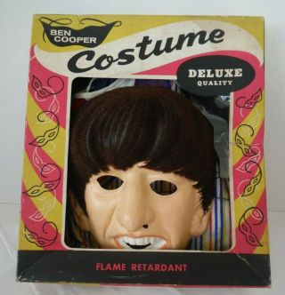 Vintage Beatles 1964 Ringo Starr Halloween Costume By Ben Cooper One Piece