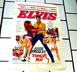 Tickle Me Elvis Presley One Sheet Poster Us 1965 27 " X41 ",  Us Pressbook