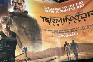 Terminator Dark Fate Large Lobby Banner 6’x12’ (feet) Obo