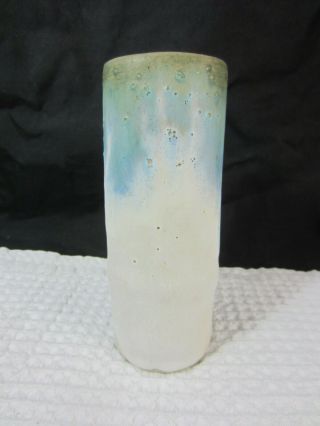 Vintage Mccarty Pottery Ms Signed " Merigold Miss " 6.  5 Tall Drifting Surf Vase