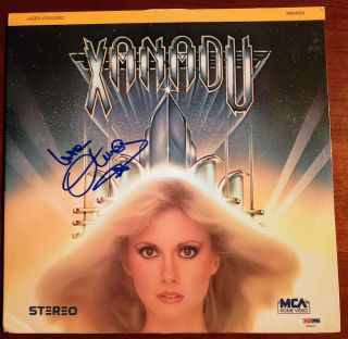Olivia Newton John Psa Dna Signed Xanadu Laser Disc Autograph