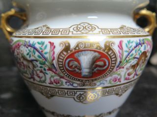 Sugar Bowl Sevres Style Chateau De Fontainebleau Louis Philippe French Porcelain