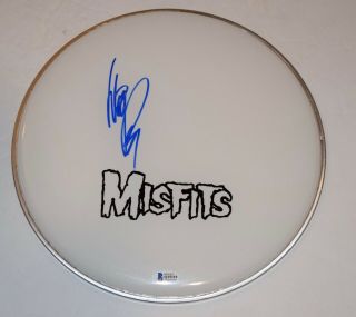 Glenn Danzig Signed Autographed 12 " Drumhead Misfits Beckett Bas