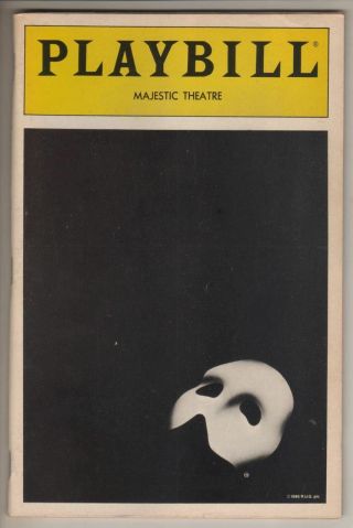Michael Crawford " Phantom Of The Opera " Playbill 1988 Steve Barton