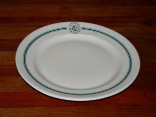 Rare 1919 Plate From The Lotos Club York L.  Straus & Sons Buffalo China