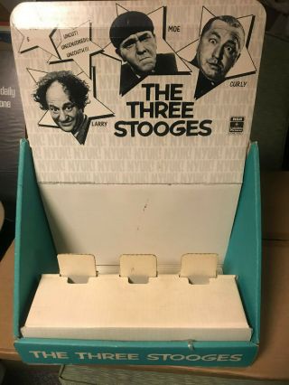 1988 Three Stooges Rca Columbia Pics Videos Store Display
