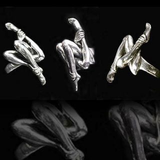 H.  R.  Giger Sterling Silver Bio Mechanoid Ring Giger Jewelry Series Rare