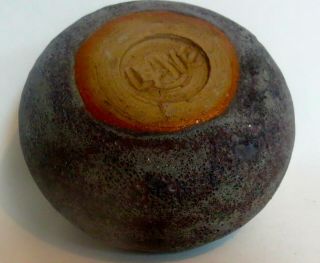 Fine Doyle Lane Studio Ceramic Weed Pot w/Crater Glaze in Charcoal 5