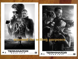 Terminator Dark Fate Rare Press Photo Set Of 40 B&w Stills Arnold Schwarzenegger