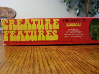 Creature Features: The Game of Horror Universal Monsters Board Game 1975,  BOXED 3