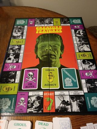Creature Features: The Game of Horror Universal Monsters Board Game 1975,  BOXED 5