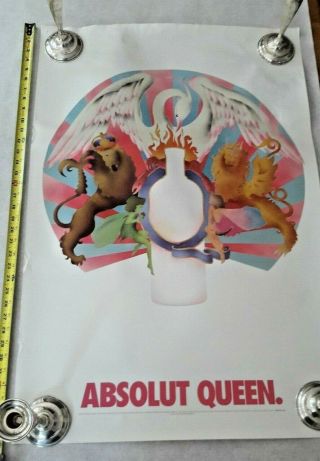 Absolut Queen Subway Poster Freddie Mercury Night At The Opera Bohemian Rhapsody