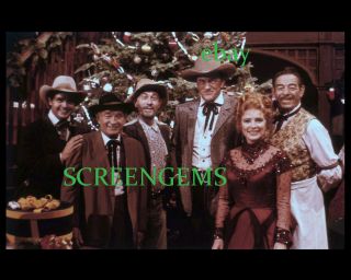 Gunsmoke Tv Rare Photo Christmas Cast James Arness Color Cbs Western Classic