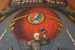 GRATEFUL DEAD POSTER FARE THEE WELL JUSTIN HELTON CHICAGO,  IL 7/3 - 5/2015 S&N SE 3